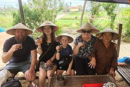 Hoi An Countryside Tour with Bamboo Basket Boat Rowing , Buffalo Ride, Farm...