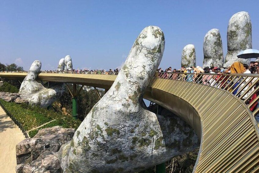 Golden Bridge,Ba Na Hill- Private Tour via Cable Car from Hoi An or Da Nang city