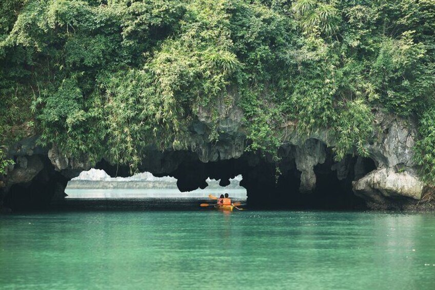 Full day boat trip with Cat Ba Captain Jack to Lan Ha Bay and Ha Long Bay