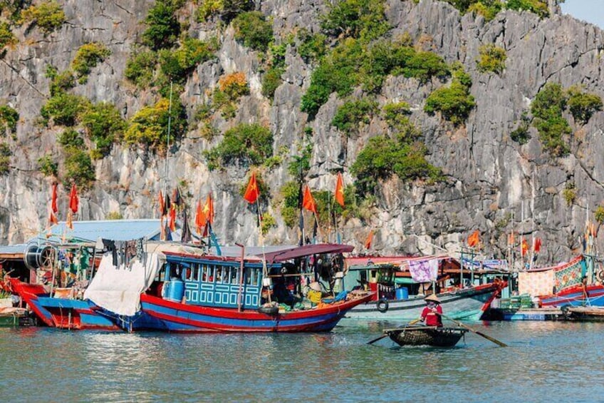 Full day boat trip with Cat Ba Captain Jack to Lan Ha Bay and Ha Long Bay