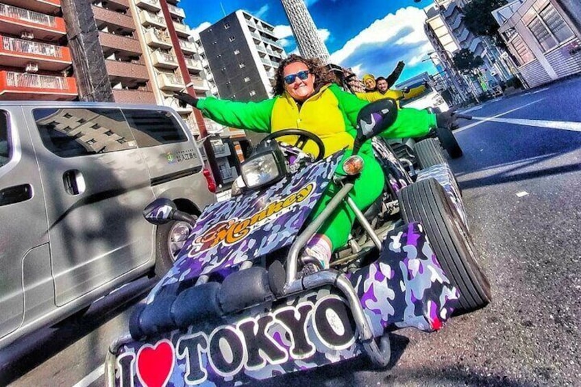 Tokyo go Kart experience in Asakusa→Skytree→Akihabara**IDP must**