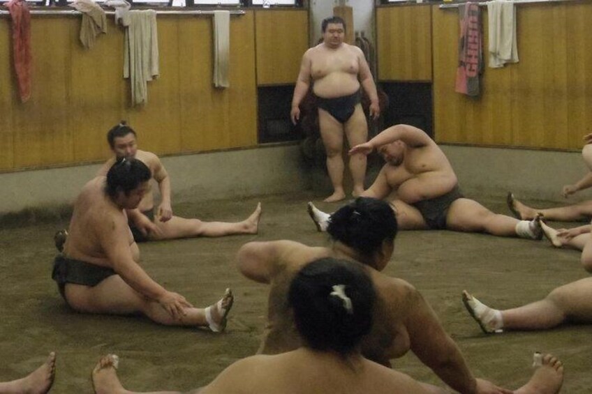 Sumo stable Morning Training Watching Tour