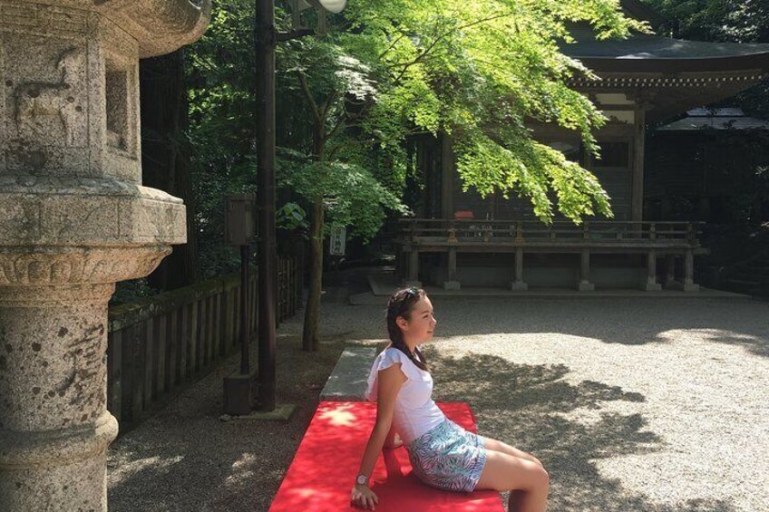 Relaxing in the Bamboo Temple