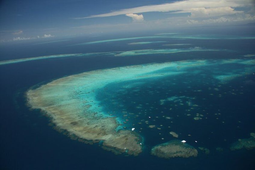 View of Moore reef from our scenic flights