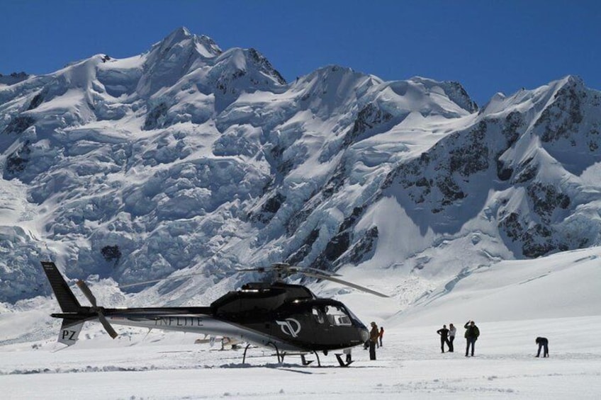 Helicopter Glacier Landing