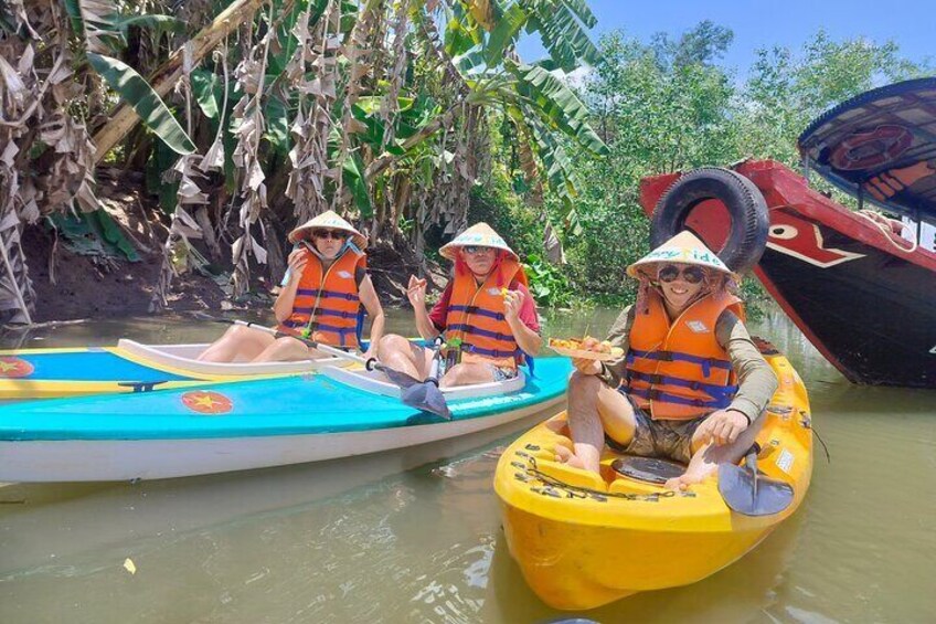 Experience the authentic Mekong Delta by Bikes,Boat and Kayaks