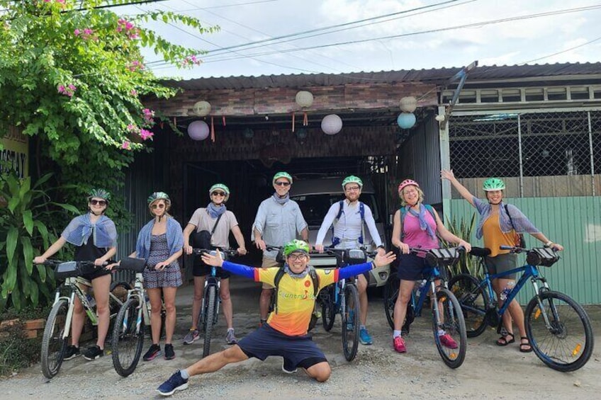 Experience the real Mekong by bikes , Boat and Kayak the Mekong.