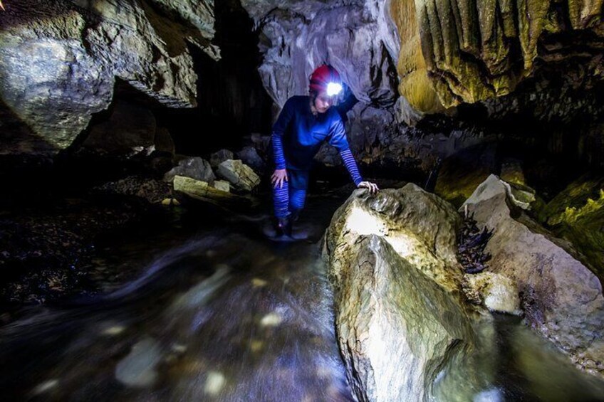 No modifications for a "real" caving experience