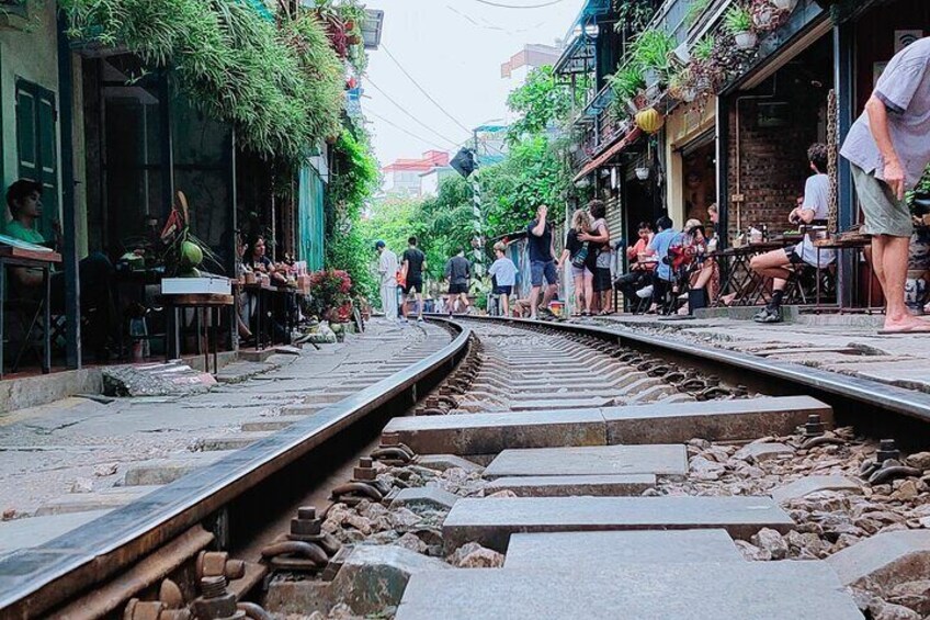 Unique rail way in Hanoi