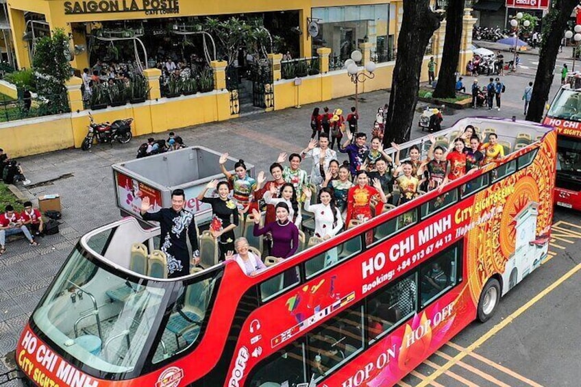 Ho Chi Minh City Tour: 1h on Double decker - Independence Palace Pass (1 or 2D)
