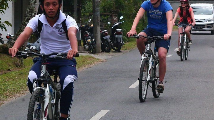 The cycling is mostly downhill