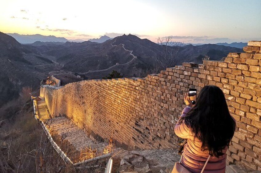 Simatai Great Wall night view