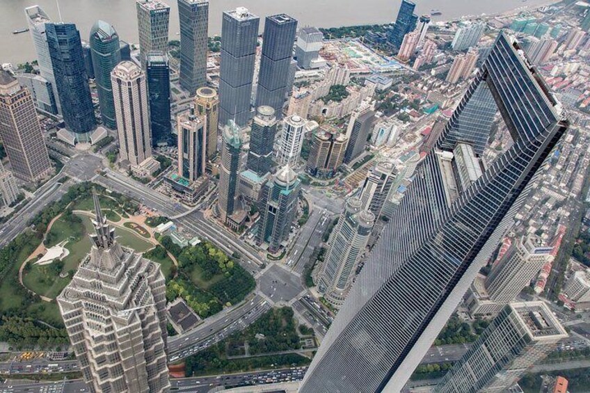 Amazing view from Shanghai Tower - 2nd tallest building in the world