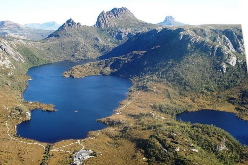 Cradle Mountain aerial view