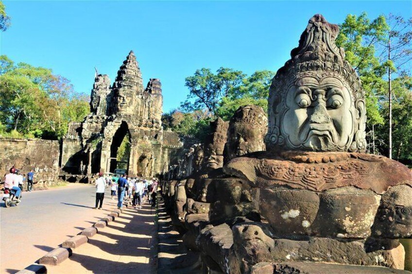 South Gate of Angkor Thom City 