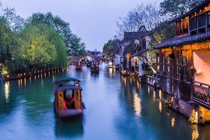 Zhujiajiao Water Town and Shanghai City Private Day Tour