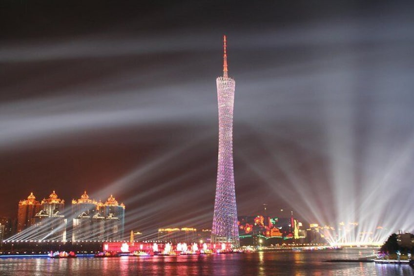 Pearl River Night Cruise in Guangzhou with Private Transfer