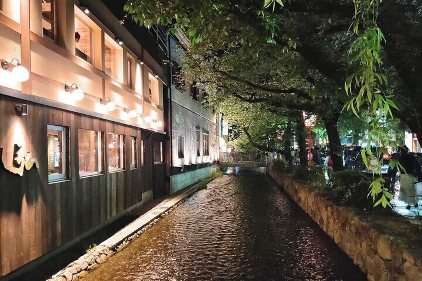 This historic shipping canal is particularly pretty at night.