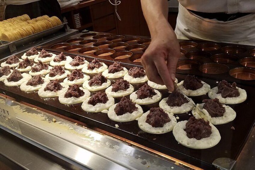 Local Japanese sweets made in front of your very eyes.