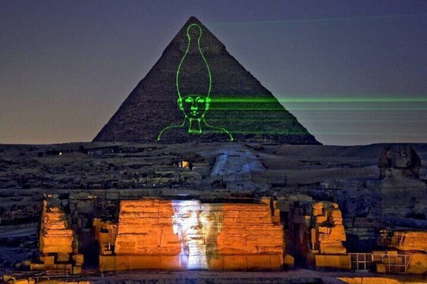 Sound and light show at Giza Pyramids
