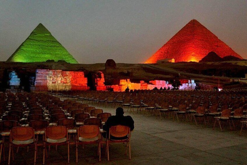 Sound and light show at Giza Pyramids