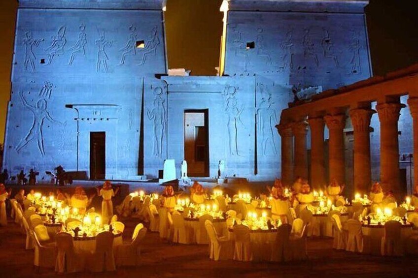 Sound and Light show at Karnak Temple in Luxor