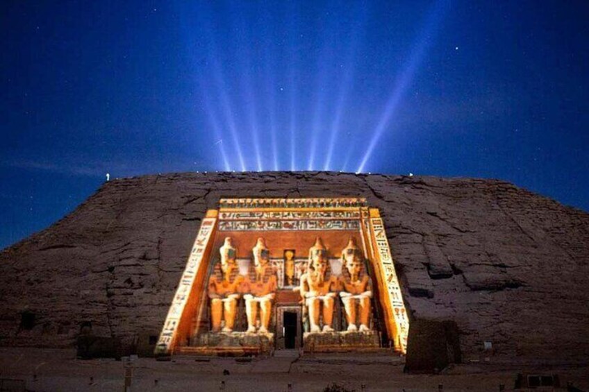 Sound and Light show at Karnak Temple in Luxor