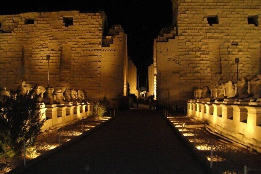Sound and Light show at Karnak Temple in Luxor