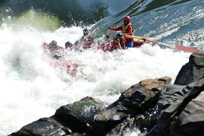 TT as known is Tatanic taking down rafters in one of class 5 rapids on the Zambezi