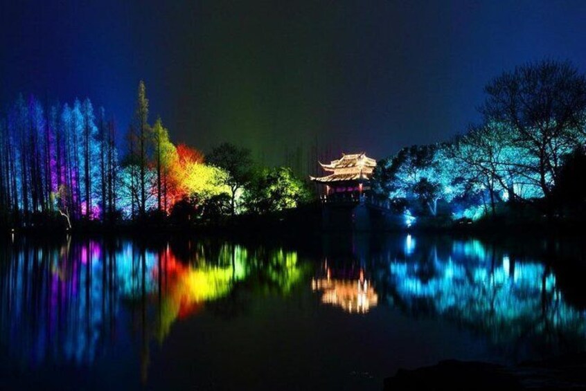 lake at night