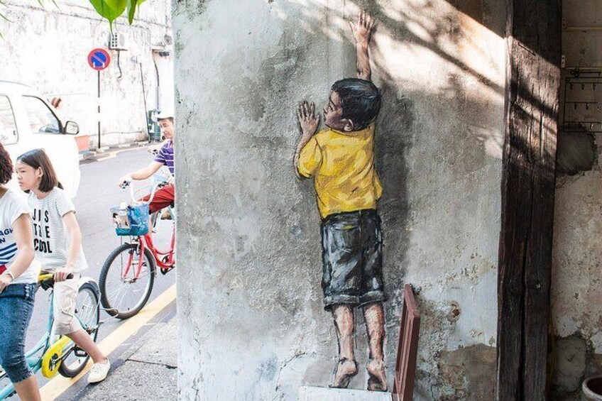 Penang Mural "Boy on Chair"