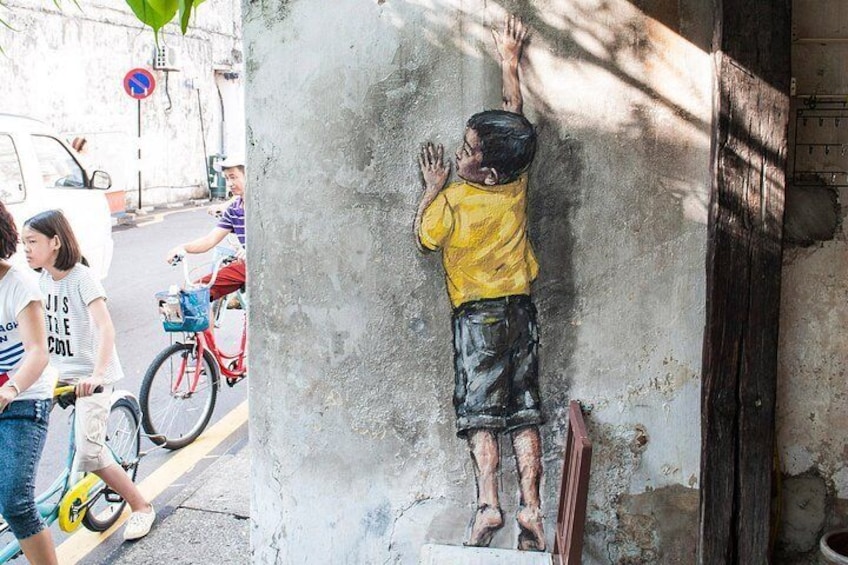 Penang Mural "Boy on Chair"