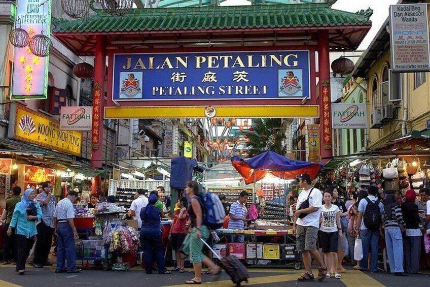 Visit the famous Petaling Street night market in Chinatown