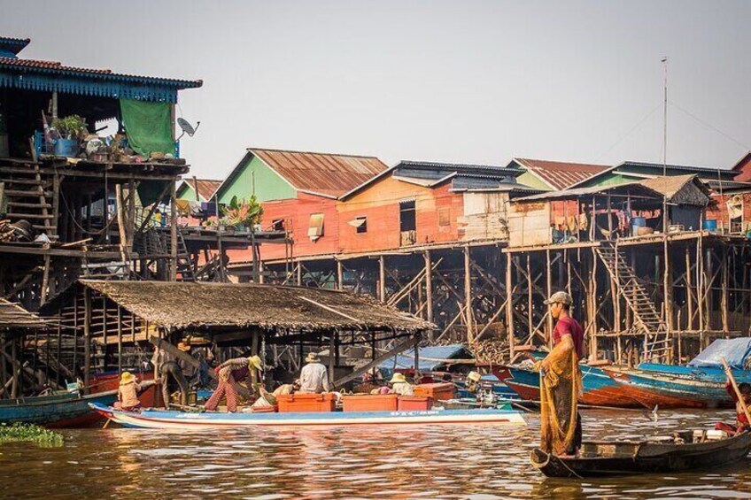 Tonle Sap Lake - Kampong Khleang Private Day Tour with lunch from Siem Reap