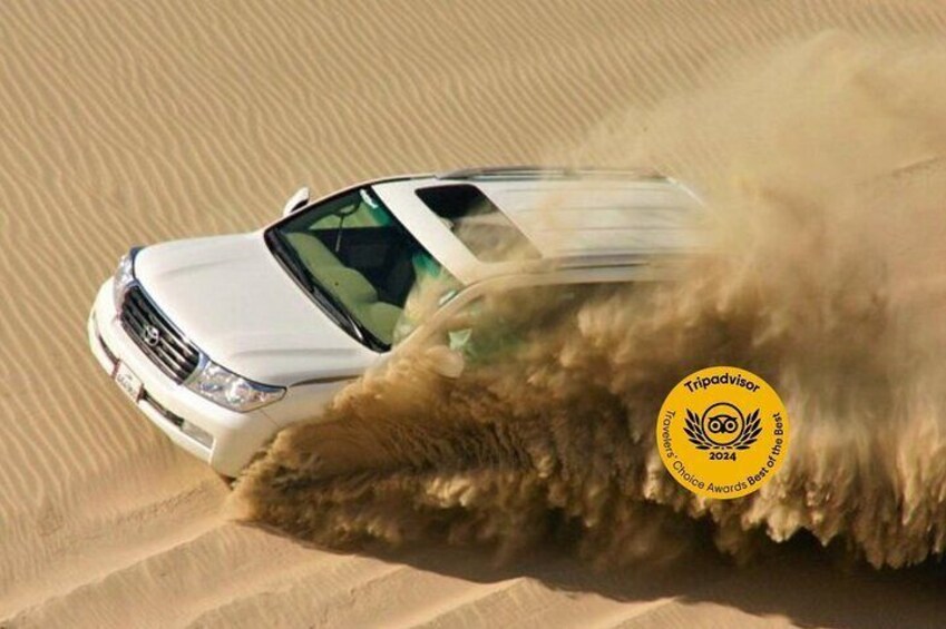  Desert safari, Dune bashing, sandboarding, camel, ATV Option