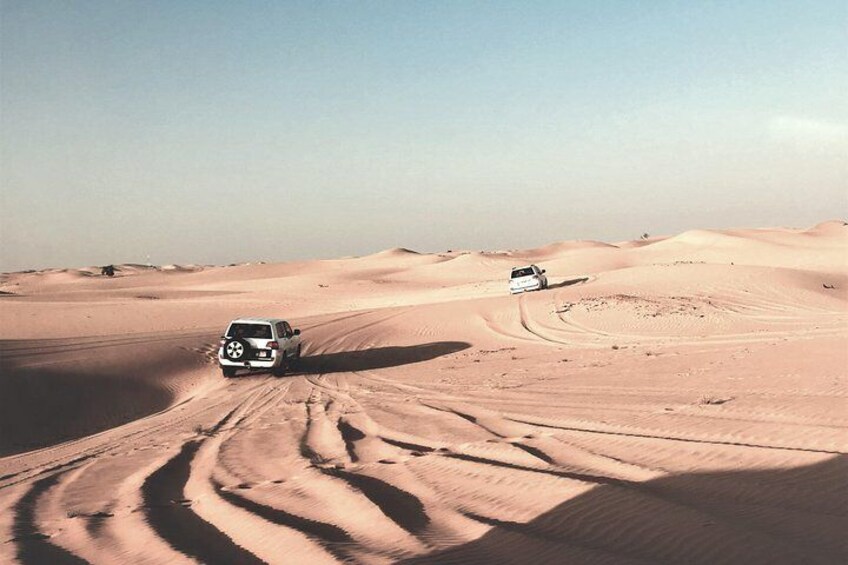 (Private) Half Day Desert Safari, Camel Ride, Sand Boarding, inland Sea Visit