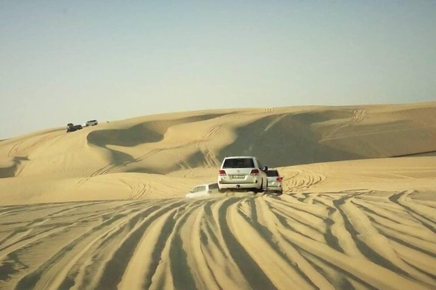 (Private) Half Day Desert Safari, Camel Ride, Sand Boarding, inland Sea Visit