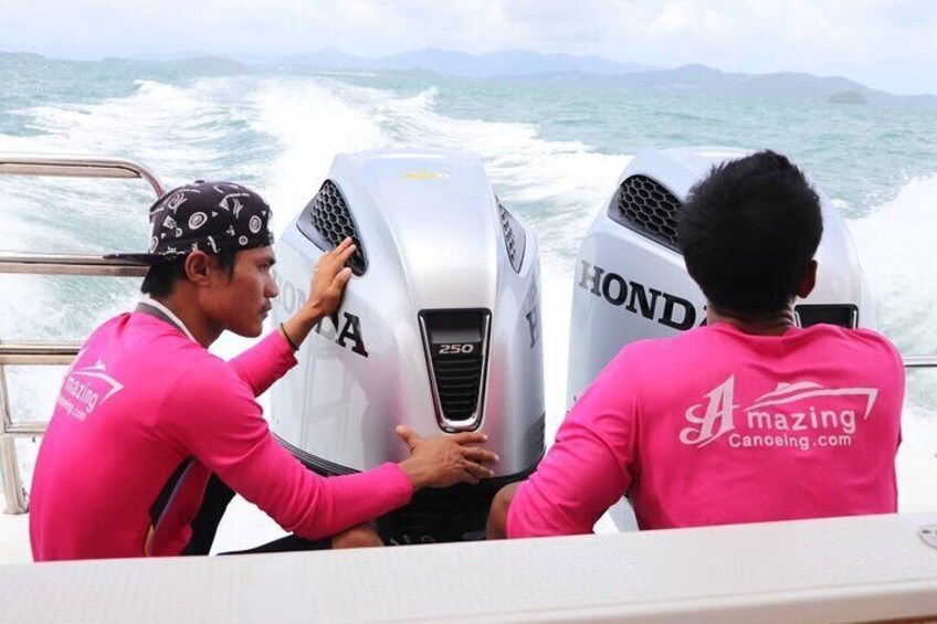 Amazing speedboat ride