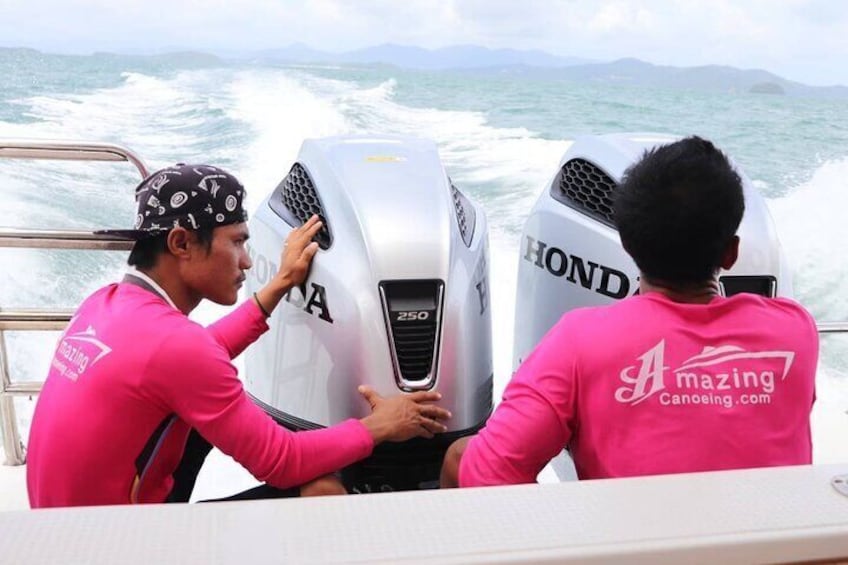 Amazing speedboat ride
