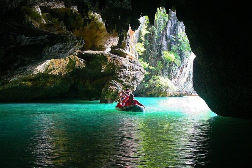 Panak Island sea cave canoeing