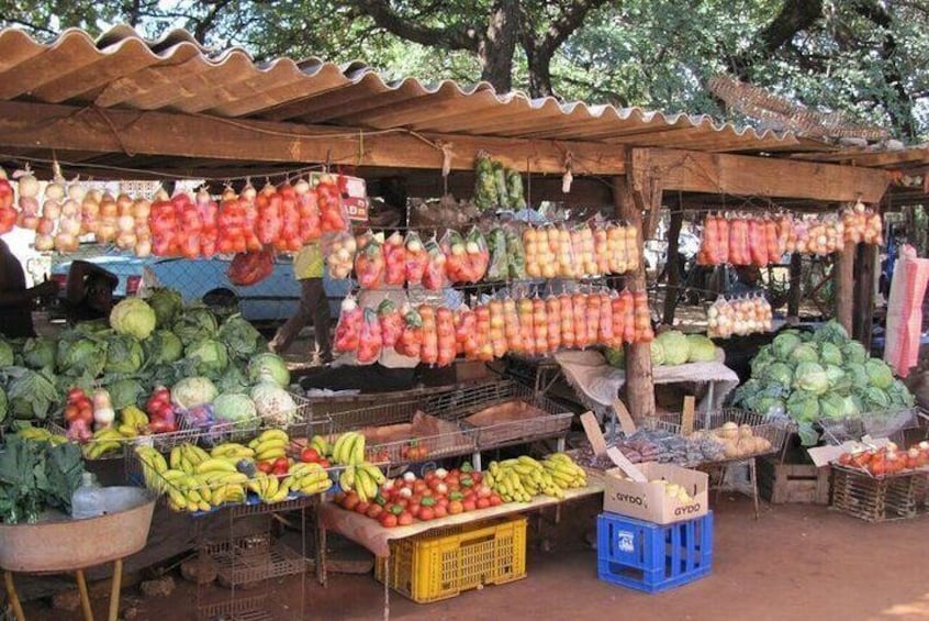 Market selling Fruit and Veggies