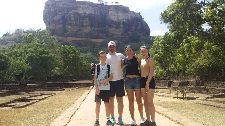 Walking path to the Sigiriya Rock Fortress
