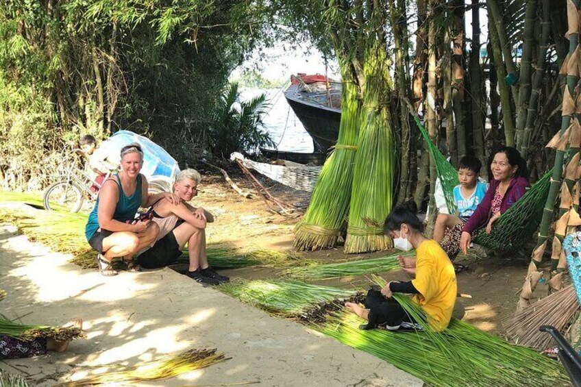 Chatting with the locals 