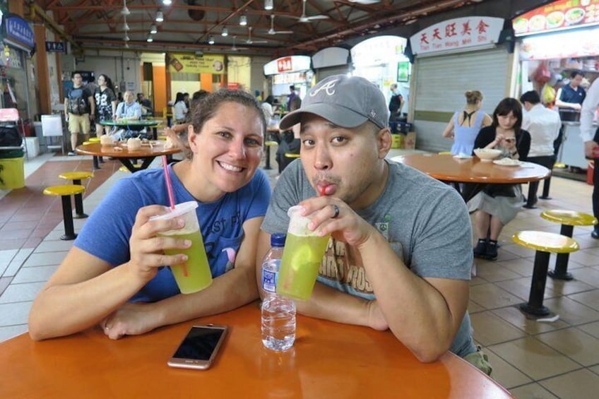 Taste the freshly squeezed sugar cane juice