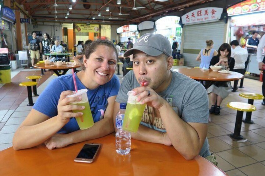 Taste the freshly squeezed sugar cane juice