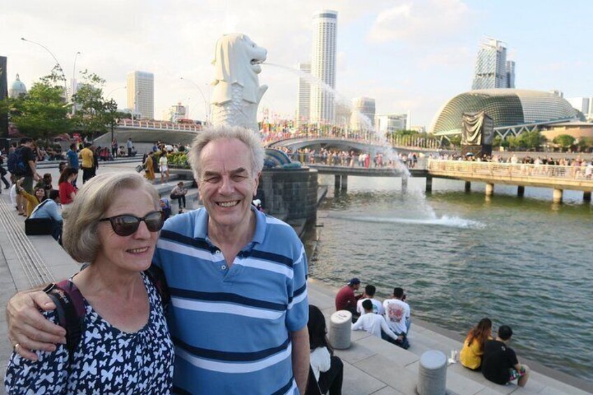 A photo by the iconic Merlion
