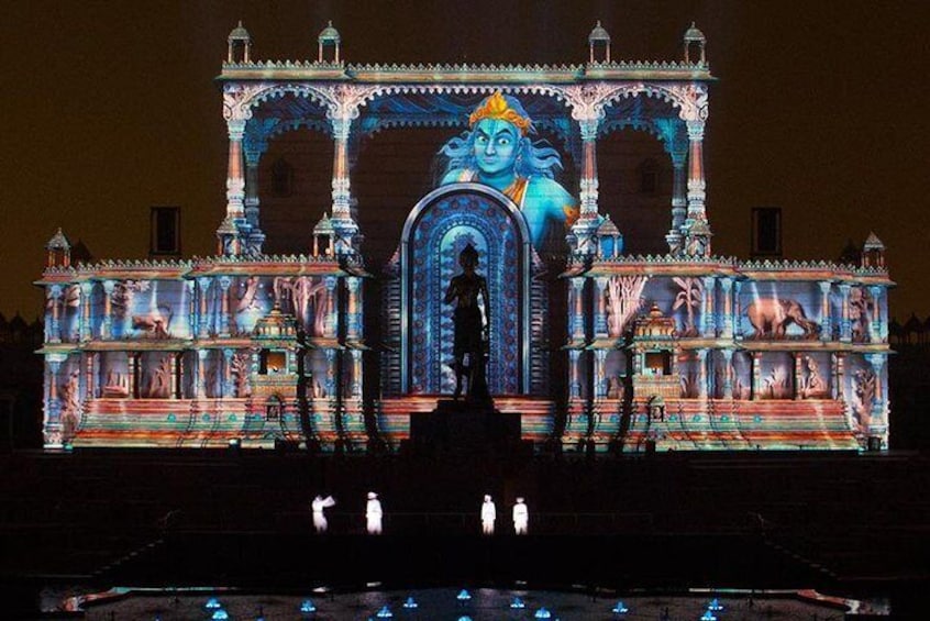 Private Evening Tour of Akshardham Temple with Musical Fountain Show