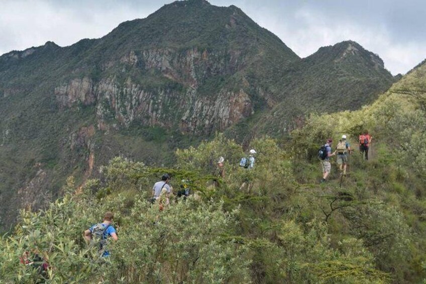 Hiking in Mt longonot