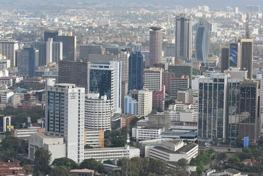 Aerial view of Kenyan Capital city