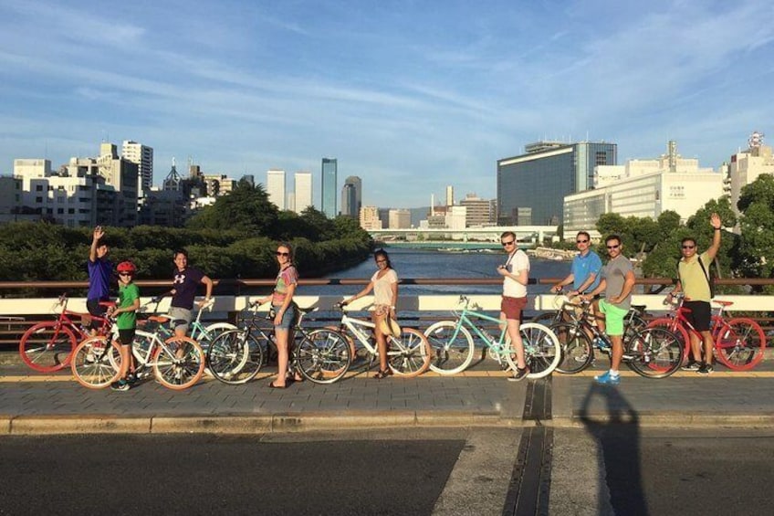Cycle Osaka by the river!